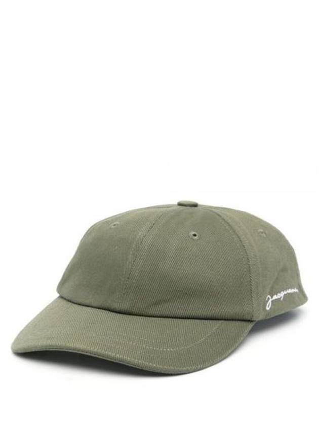 La Casquette Signature Baseball Cap Khaki - JACQUEMUS - BALAAN 2