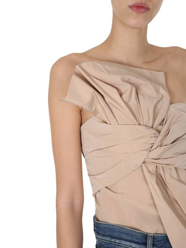 draped bow panel bustier sleeveless beige - GIVENCHY - BALAAN 5