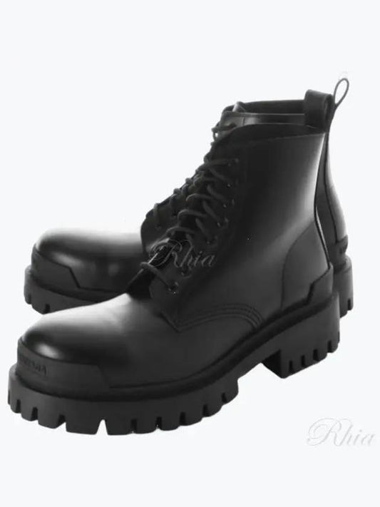 Leather Strike Ankle Boots Black - BALENCIAGA - BALAAN 2