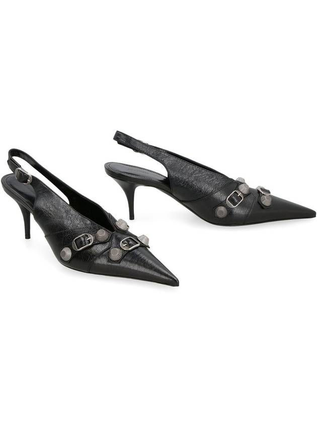 Cagole Slingback Heels Black - BALENCIAGA - BALAAN 4