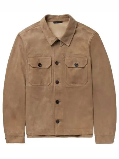 Micro Light Suede Jacket Brown - TOM FORD - BALAAN 2