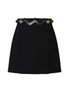 Scallop Detail A-Line Skirt Black - LOUIS VUITTON - BALAAN 1