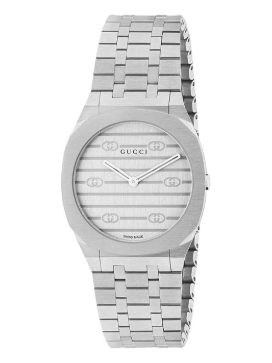 25H Quartz Watch Silver YA163501 - GUCCI - BALAAN 1