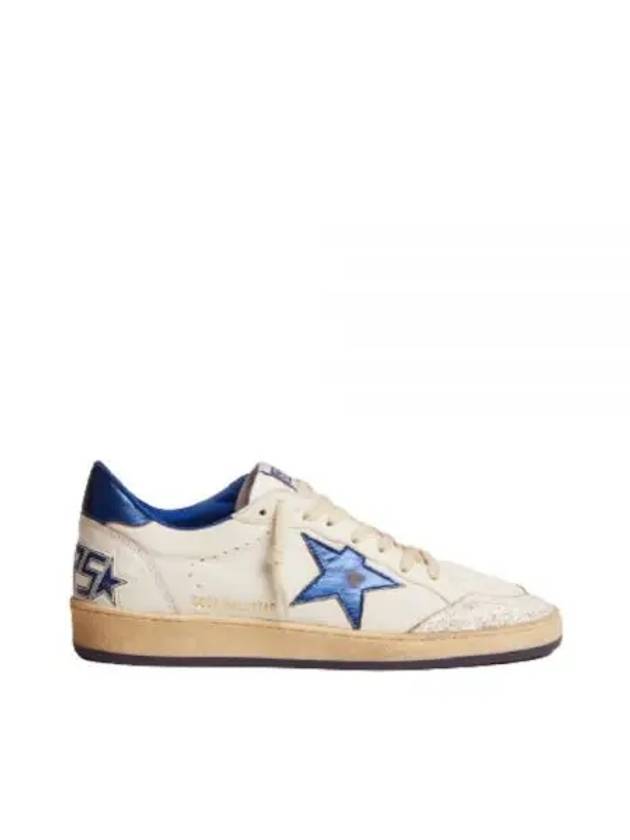 Men's Blue Tab Blue Star Low Top Sneakers White - GOLDEN GOOSE - BALAAN 2