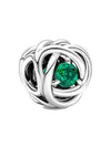 May Birthstone Eternity Circle Charm Silver Green - PANDORA - BALAAN 1