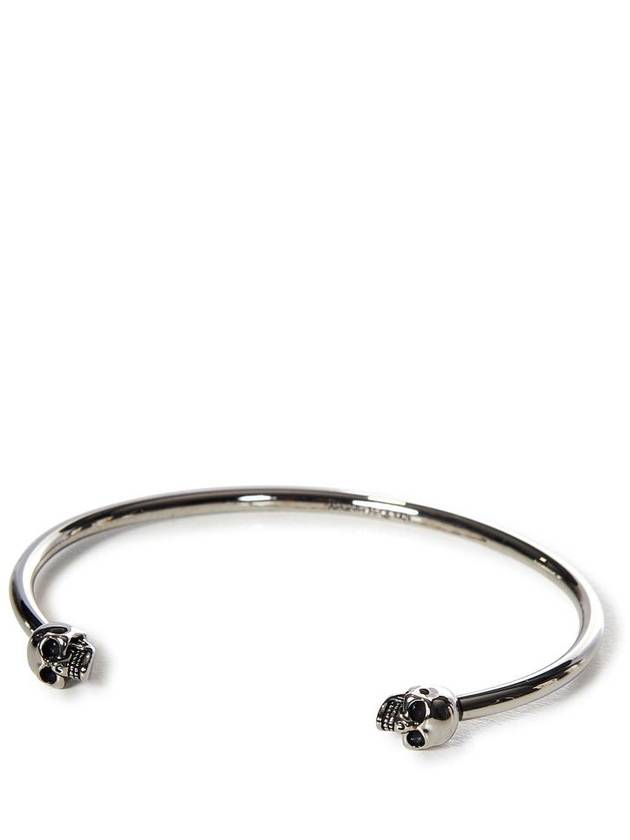 Women's Twin Skull Bracelet Silver - ALEXANDER MCQUEEN - BALAAN 5