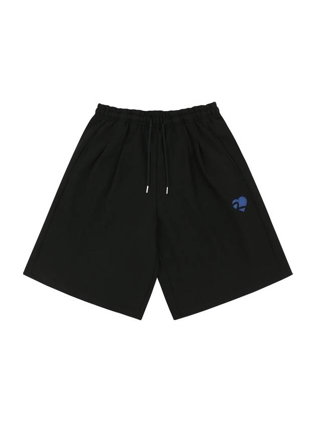 Heart Logo Super Wide Bermuda Shorts Black - MAVRK - BALAAN 2