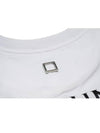 Back Logo Round Neck Cotton Short Sleeve T-Shirt White - WOOYOUNGMI - BALAAN 6