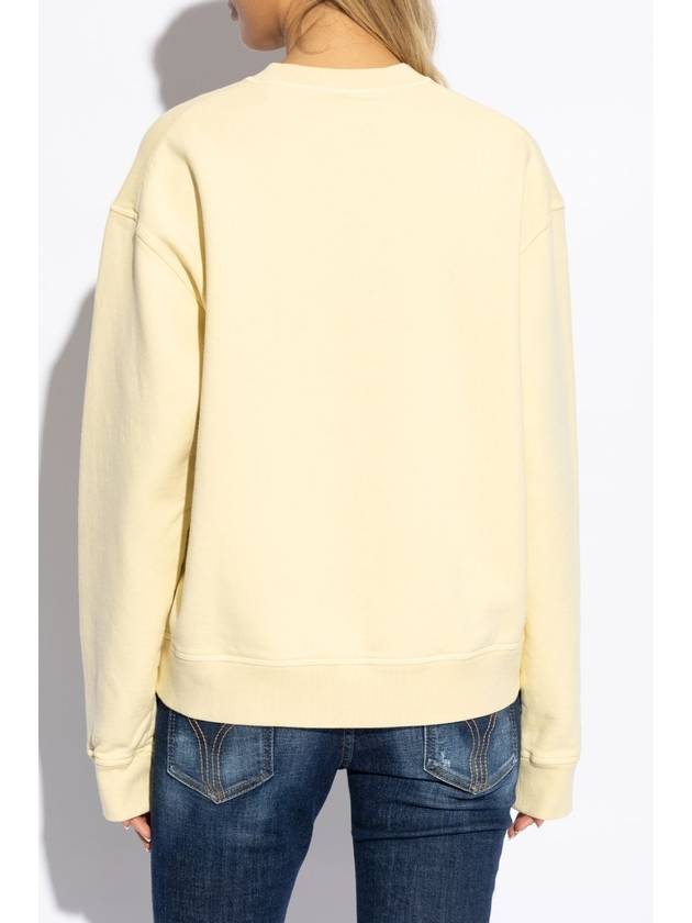 Dsquared2 Sweatshirt With Logo, Women's, Yellow - DSQUARED2 - BALAAN 4