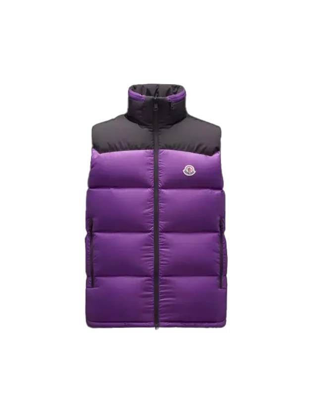 Ophrys Logo Patch Nylon Padded Vest Purple - MONCLER - BALAAN 1