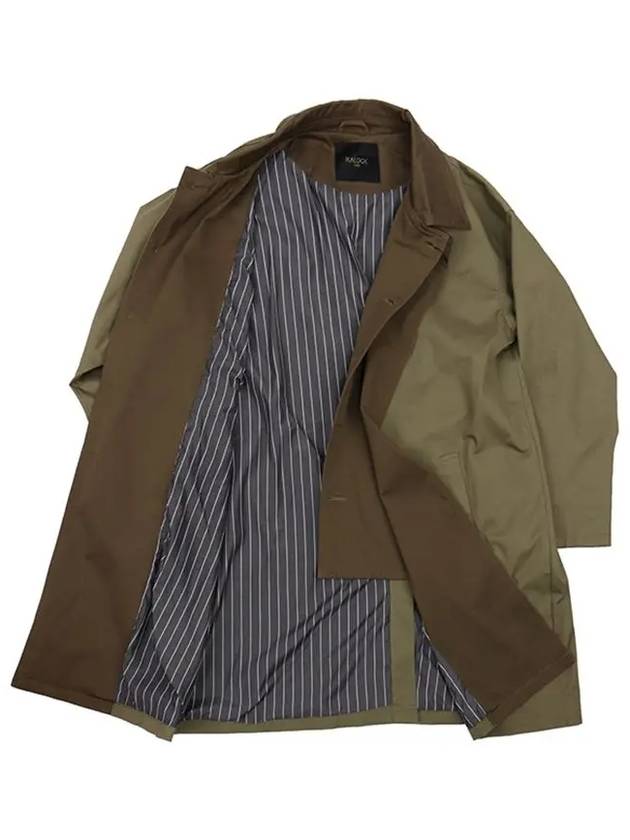 Men s color collar hidden button field trench coat CO105A - IKALOOOK - BALAAN 8