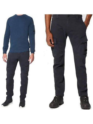 Lens Wappen Cargo Straight Pants Navy - CP COMPANY - BALAAN 1