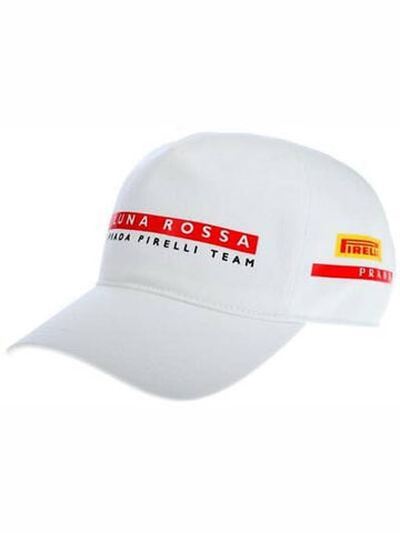 Pirelli Fabric Ball Cap White - PRADA - BALAAN.