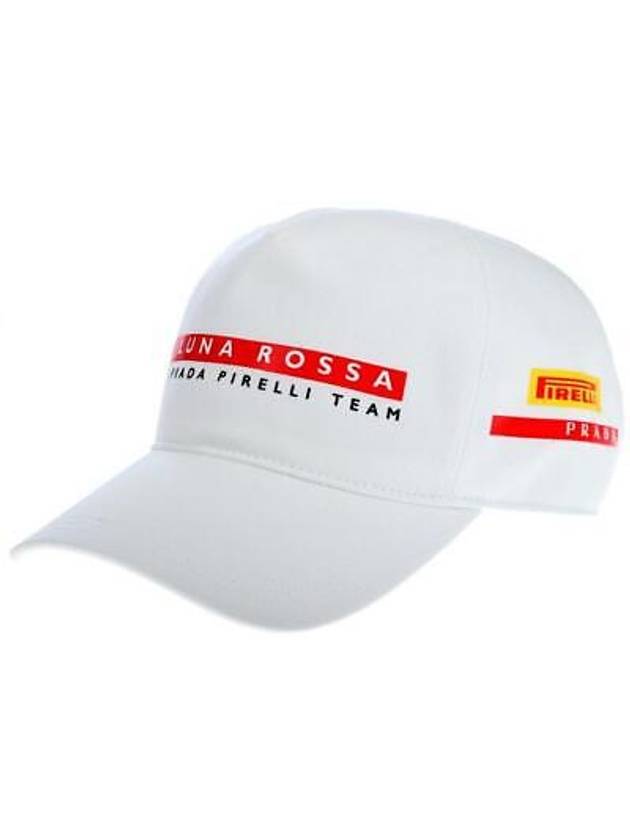 Pirelli Fabric Ball Cap White - PRADA - BALAAN 1