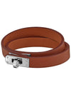 Women's Kelly Double Tour Bracelet Brown - HERMES - BALAAN 3