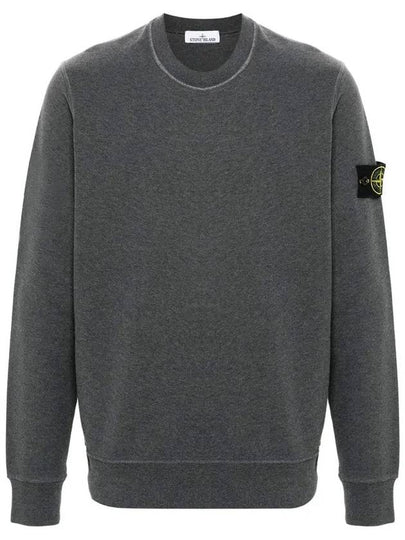 Compass Patch Cotton Sweatshirt Grey - STONE ISLAND - BALAAN 2