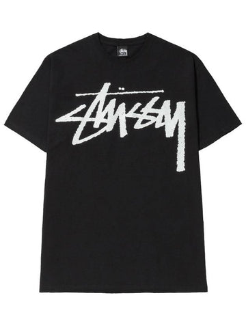 Big Stock Short Sleeve T-Shirt Black - STUSSY - BALAAN 1