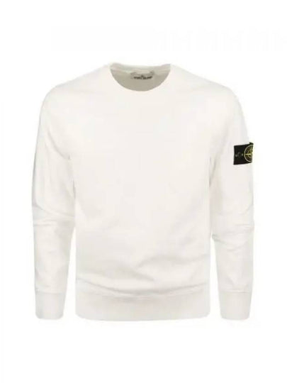 Wappen Patch Garment Dyed Sweatshirt White - STONE ISLAND - BALAAN 2