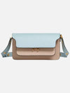 Trunk Color Block Shoulder Bag Blue - MARNI - BALAAN 4