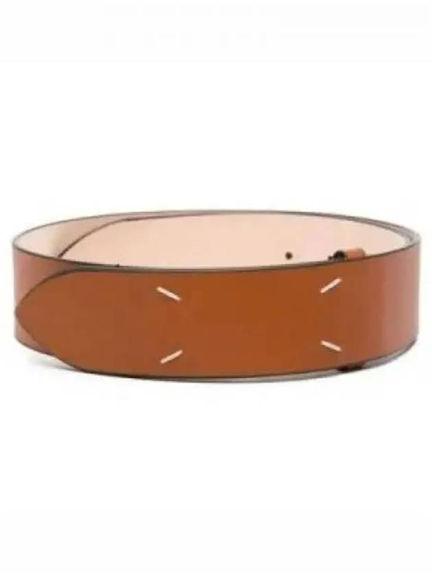 Stitch Leather Belt Tan - MAISON MARGIELA - BALAAN 2