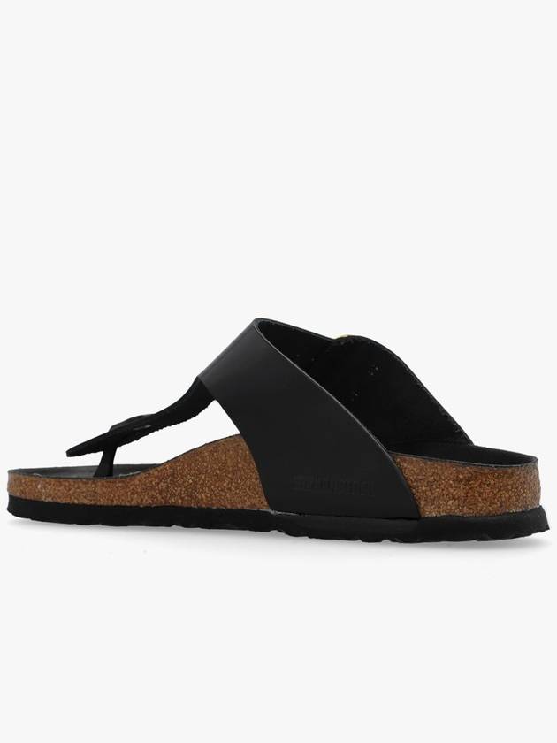 Birkenstock ‘Gizeh Big Buckle’ Slides, Women's, Black - BIRKENSTOCK - BALAAN 5