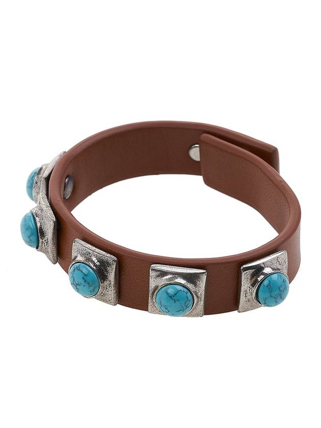 Crown Me Stud Stone Bracelet Brown - ETRO - BALAAN 1