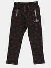 ORB Logo All-Over Track Pants Black - VIVIENNE WESTWOOD - BALAAN 2