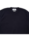 4 Bar Armband Milano Stitch Knit Top Navy - THOM BROWNE - BALAAN 4