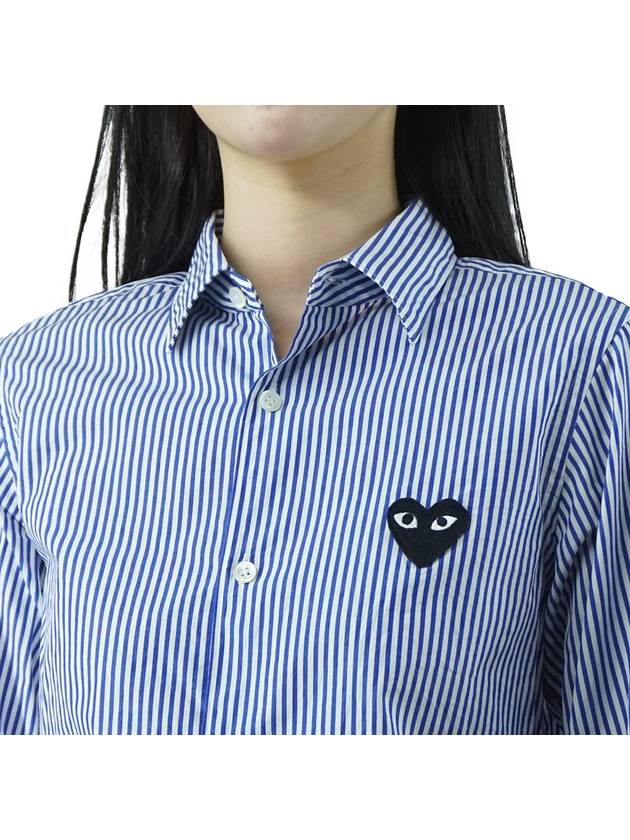 Wappen Stripe Shirt Blue - COMME DES GARCONS - BALAAN 8