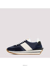 Logo James Panel Low Top Sneakers Navy - TOM FORD - BALAAN 4