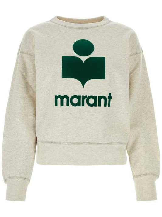 Mobyli Logo Sweatshirt Ivory - ISABEL MARANT ETOILE - BALAAN 1