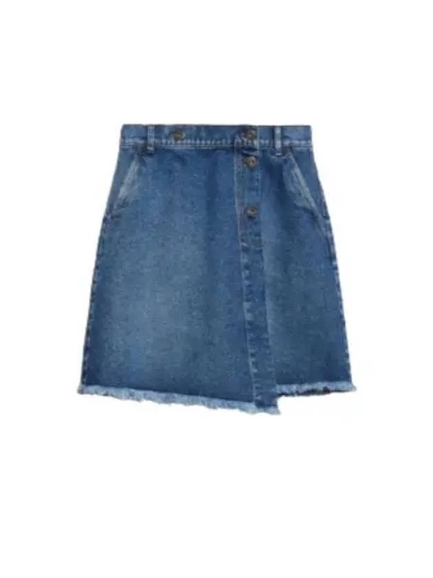 Stadio Denim A-Line Skirt Blue - MAX MARA - BALAAN 1