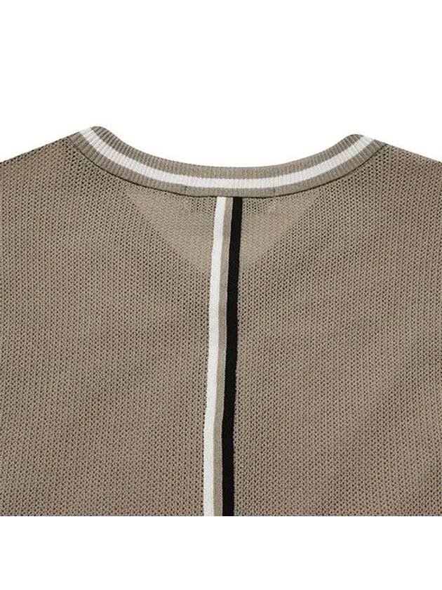 Punching Woven Front Plate Color Matching Scarf Vest 2013GZVRBEIGE - BLACK&WHITE - BALAAN 4