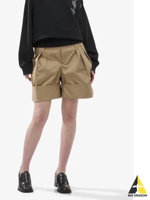 Baggy Fit Bermuda Shorts Beige - MAISON MARGIELA - BALAAN 2