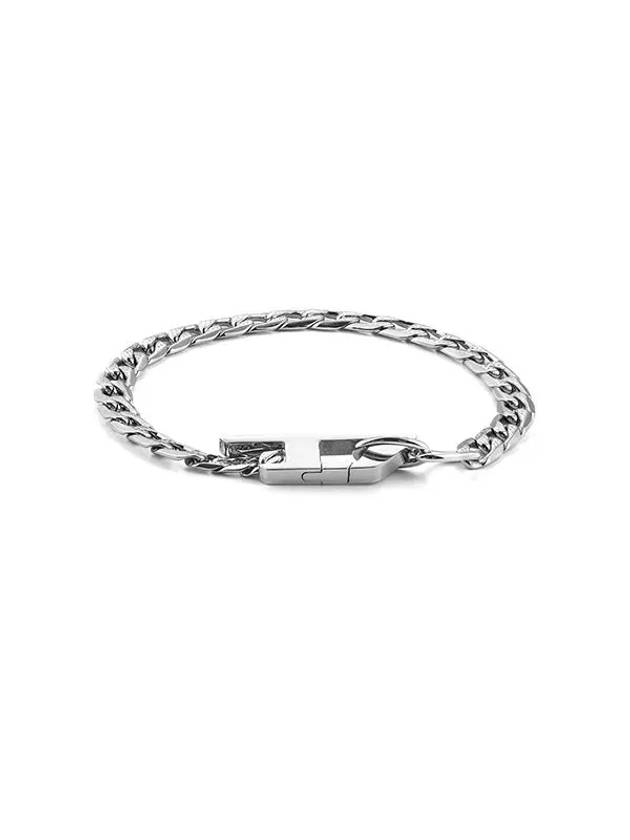 Chain Stainless Steel Bracelet Silver - DIESEL - BALAAN 1