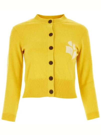 Newton Cotton Cardigan Yellow - ISABEL MARANT - BALAAN 2