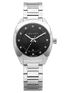 Women G Timeless Black Dial Metal Watch Silver - GUCCI - BALAAN 6