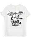 Women Boke Boy Classic Cotton Short Sleeve T-Shirt White - KENZO - BALAAN 4