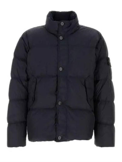 Garment Dyed Crinkle Reps Down Padding Navy - STONE ISLAND - BALAAN 2