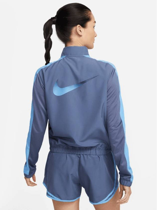 Running Windbreaker Jacket DX1038 491 Blue Gray WOMENS XL Asian Fit - NIKE - BALAAN 2