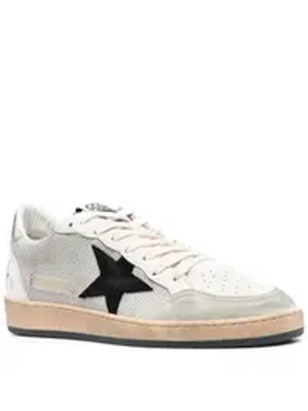 Ball Star Suede Star Laminate Low Top Sneakers Grey - GOLDEN GOOSE - BALAAN 6