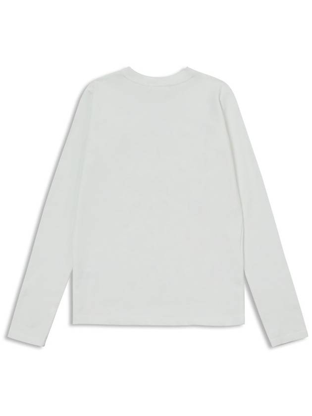 Basic Spring Inner Tee Long Sleeve T-Shirt White MCSS24TS4WH - MACKY - BALAAN 3