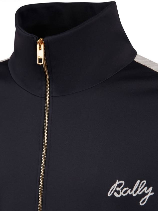 logo embroidered zipper sweatshirt MJE05KNY153 U546 - BALLY - BALAAN 3