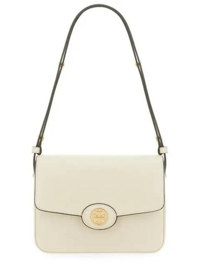 Robinson Spazzolato Convertible Logo Shoulder Bag White - TORY BURCH - BALAAN 2