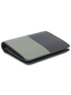 H074576CAAF Black Gray Two tone Appong Calfskin MANHATTAN Compact Card Half Wallet D Engraved - HERMES - BALAAN 4