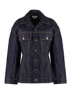 Metallic Denim Jacket Blue - BOTTEGA VENETA - BALAAN 2