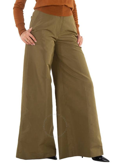 Stella Mccartney Ladies Khaki High Waist Palazzo Pants, Brand Size 34 (US Size 0) - STELLA MCCARTNEY - BALAAN 2