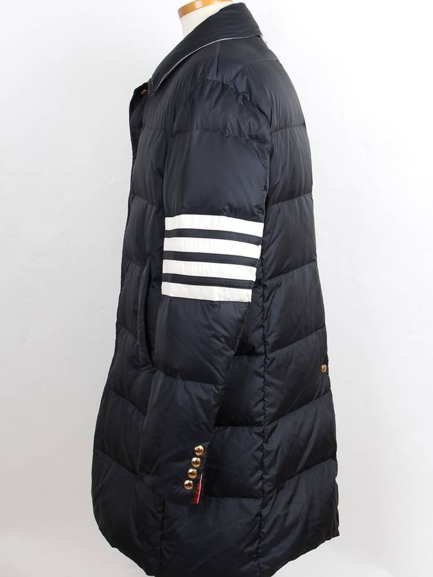 Diagonal armband gold padding coat navy 4 105 - THOM BROWNE - BALAAN 3