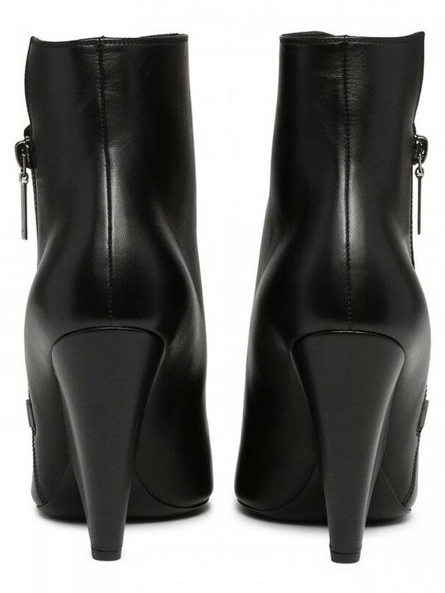 Niki Heel Zipper Detail Chelsea Boots Black - SAINT LAURENT - BALAAN 6