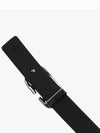 Buckle Leather Belt Black - VALENTINO - BALAAN 4